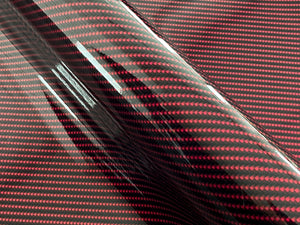 WRPD. Twill Weave Midnight Red Carbon Fibre Wrap