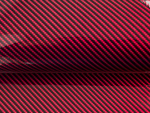 WRPD. Twill Weave Red Carbon Fibre Wrap