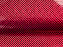 Load image into Gallery viewer, WRPD. Twill Weave Light Red Carbon Fibre Wrap
