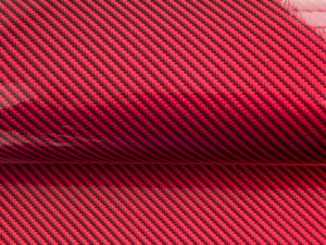 WRPD. Twill Weave Light Red Carbon Fibre Wrap