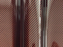 Load image into Gallery viewer, WRPD. Twill Weave Midnight Orange Carbon Fibre Wrap
