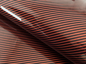 WRPD. Twill Weave Orange Carbon Fibre Wrap