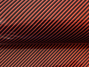 WRPD. Twill Weave Orange Carbon Fibre Wrap