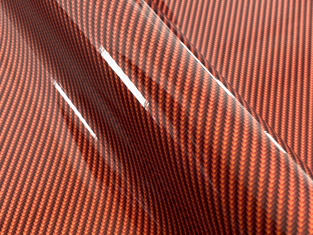 WRPD. Twill Weave Light Orange Carbon Fibre Wrap