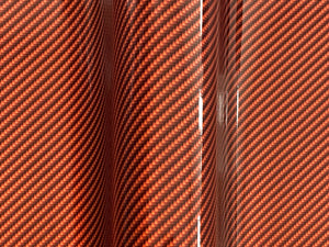 WRPD. Twill Weave Light Orange Carbon Fibre Wrap