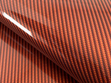 Load image into Gallery viewer, WRPD. Twill Weave Light Orange Carbon Fibre Wrap
