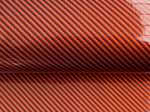 WRPD. Twill Weave Light Orange Carbon Fibre Wrap