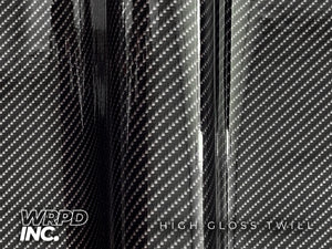 WRPD. Twill Weave Black Carbon Fibre Wrap