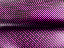 Load image into Gallery viewer, WRPD. Twill Weave Midnight Pink Carbon Fibre Wrap
