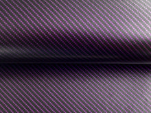 Load image into Gallery viewer, WRPD. Twill Weave Purple Carbon Fibre Wrap
