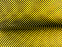 Load image into Gallery viewer, WRPD. Twill Weave Light Yellow Carbon Fibre Wrap
