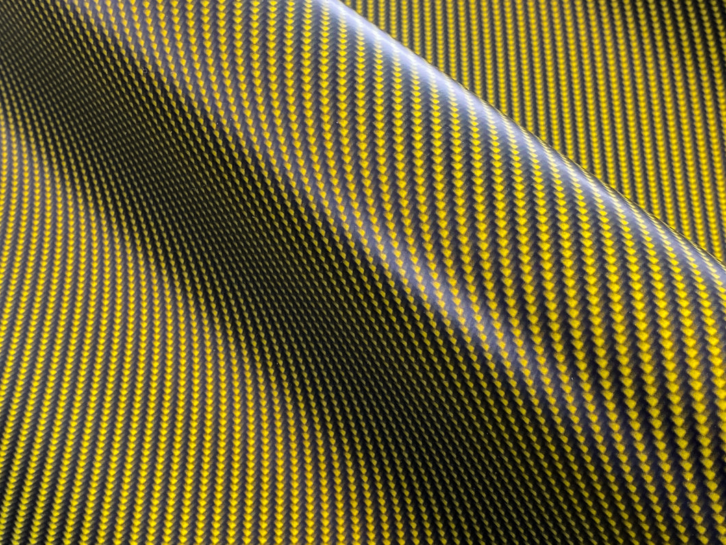 WRPD. Twill Weave Yellow Carbon Fibre Wrap
