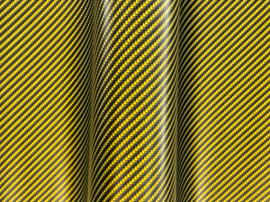 WRPD. Twill Weave Yellow Carbon Fibre Wrap