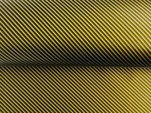 Load image into Gallery viewer, WRPD. Twill Weave Yellow Carbon Fibre Wrap

