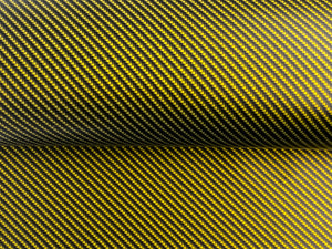 WRPD. Twill Weave Yellow Carbon Fibre Wrap