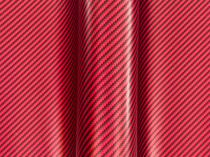 WRPD. Twill Weave Light Red Carbon Fibre Wrap