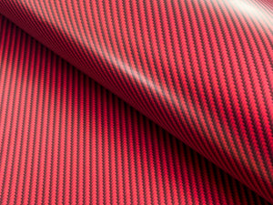 WRPD. Twill Weave Light Red Carbon Fibre Wrap