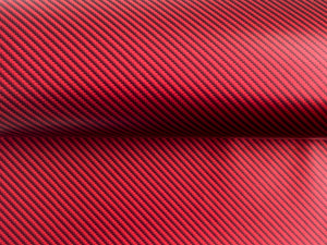 WRPD. Twill Weave Light Red Carbon Fibre Wrap