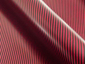 WRPD. Twill Weave Red Carbon Fibre Wrap