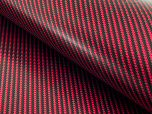 WRPD. Twill Weave Red Carbon Fibre Wrap
