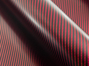 WRPD. Twill Weave Midnight Red Carbon Fibre Wrap
