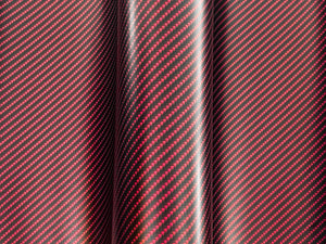 WRPD. Twill Weave Midnight Red Carbon Fibre Wrap