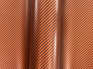 WRPD. Twill Weave Light Orange Carbon Fibre Wrap