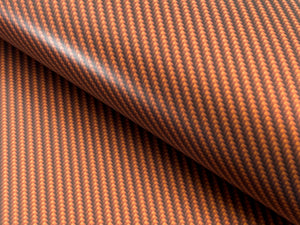 WRPD. Twill Weave Light Orange Carbon Fibre Wrap