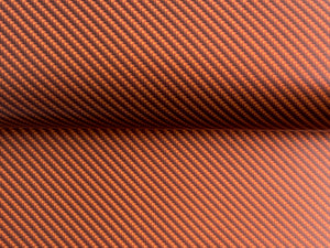 WRPD. Twill Weave Light Orange Carbon Fibre Wrap