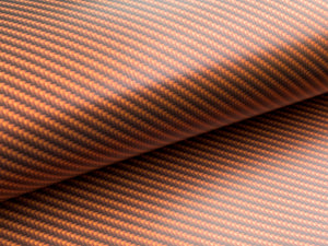 WRPD. Twill Weave Light Orange Carbon Fibre Wrap