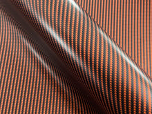 Load image into Gallery viewer, 0.5 x 1.5m - WRPD. Twill Weave Orange Carbon Fibre Wrap (SALE)
