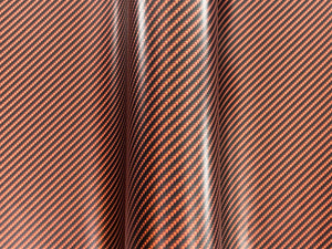 WRPD. Twill Weave Orange Carbon Fibre Wrap