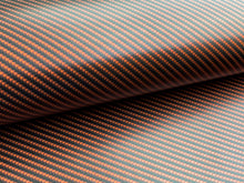 Load image into Gallery viewer, WRPD. Twill Weave Orange Carbon Fibre Wrap
