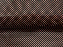 Load image into Gallery viewer, WRPD. Twill Weave Midnight Peach Carbon Fibre Wrap
