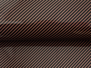 WRPD. Twill Weave Midnight Peach Carbon Fibre Wrap