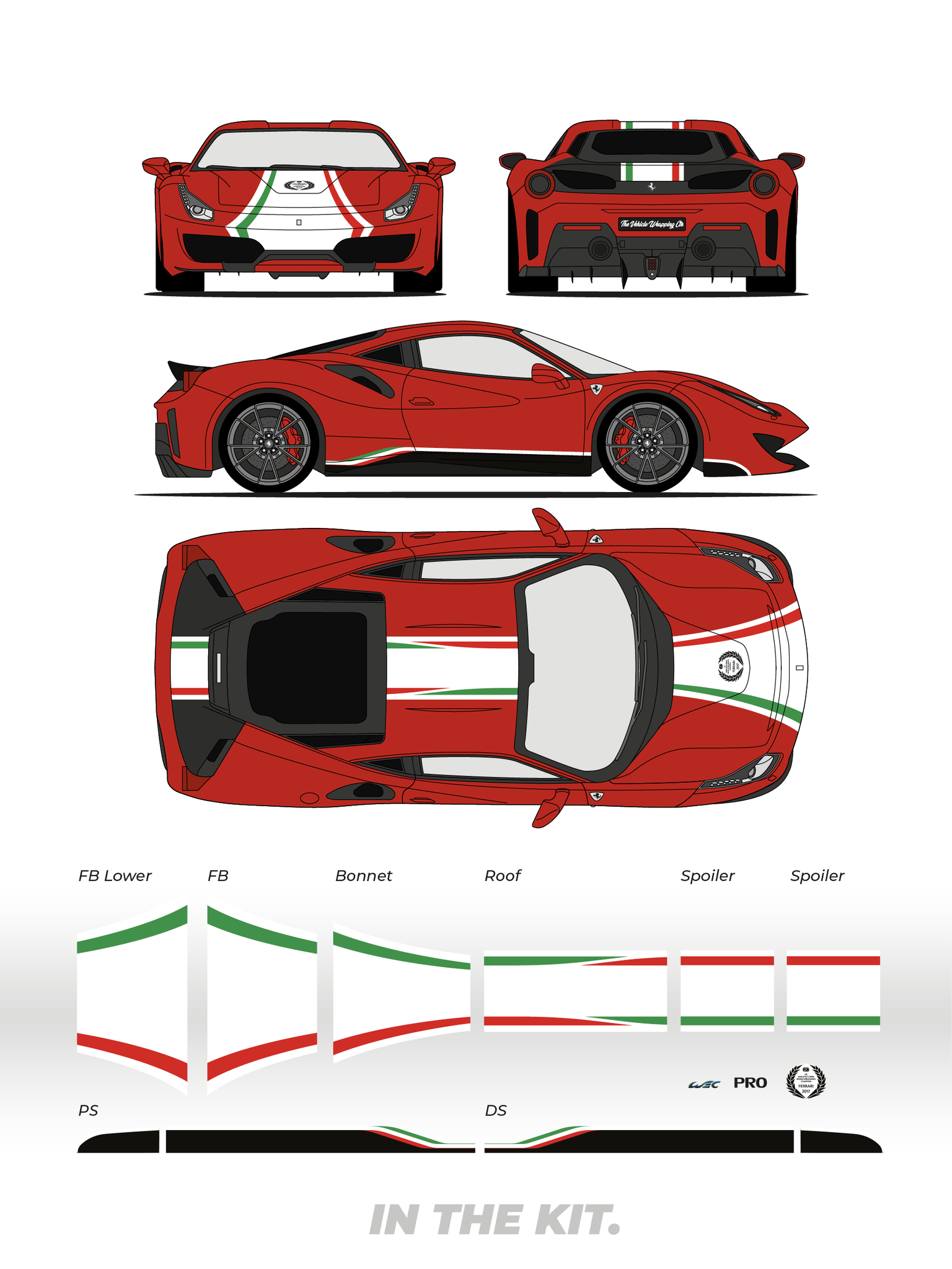 Kit Stickers Ferrari | MPA Déco Kit Stickers Ferrari | MPA Déco