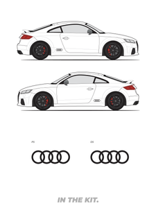 Audi TT Rings Decal (Pair)