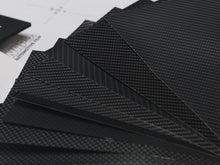 Load image into Gallery viewer, WRPD. Black &amp; Grey Twill Weave Carbon Sample Pack (A5)

