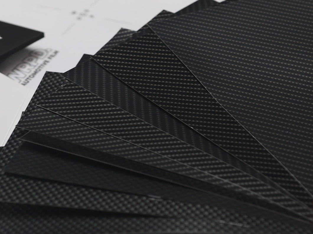 WRPD. Black & Grey Twill Weave Carbon Sample Pack (A5)