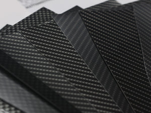 WRPD. Black & Grey Twill Weave Carbon Sample Pack (A5)