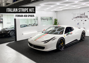 Ferrari 458 Spider - Italian Stripe kit