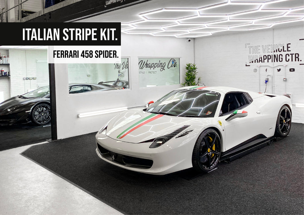 Ferrari 458 Spider - Italian Stripe kit