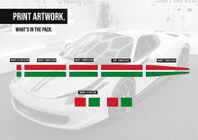 Load image into Gallery viewer, Ferrari 458 Spider - Italian Stripe kit
