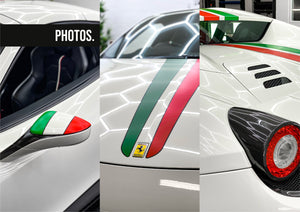 Ferrari 458 Spider - Italian Stripe kit