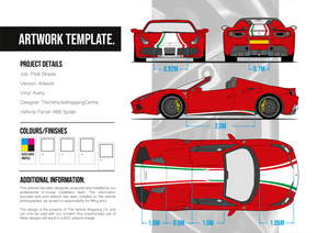 Ferrari 488 Spider Pilote Stripe Kit