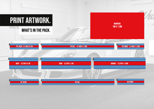 Load image into Gallery viewer, Porsche 997 GT3 Martini Stripe Kit
