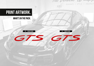Porsche GTS Decals