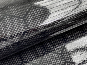 WRPD. Jacquard Hex Twill Weave Black Carbon Fibre Wrap