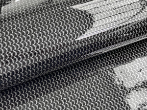 1.5 x 1.5m - WRPD. Fishtail Grey Carbon Fibre Wrap (SALE)