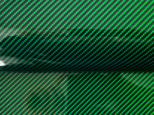 WRPD. Twill Weave Green Carbon Fibre Wrap